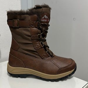 Nortiv 8 Women’s Brown Insulated Winter Boots size 8.5 M US Sienna